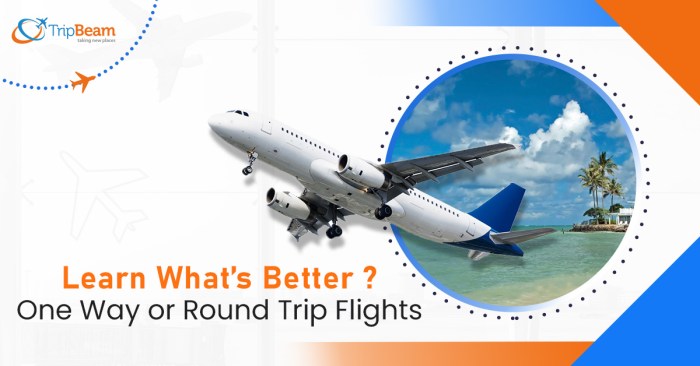 Round world trip flights
